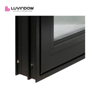 80S Ultra Slim Aluminium Tilt Turn Window Sample Corner Triple Glazed Tempered Glass Windows Casement Windowss for Bedroom