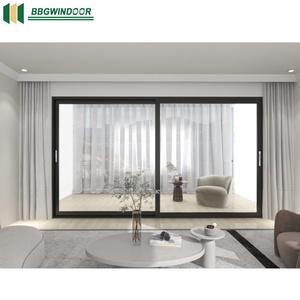 Thermal Break Aluminium Clad Wood Patio Sliding Door