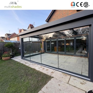 Sleek 22mm Frame Aluminum Sliding Door Soundproof Glass Recessed Track