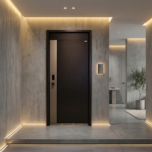 Zinc-Iron Alloy Aluminum Baked Enamel Door