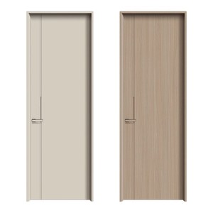 Waterproof Aluminum Interior Internal Doors Custom Minimalist Flat Panel