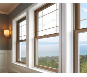 BOCHARM American Waterproof Thermal Break Aluminum Double Glass Sash Window Single Hung Vertical Sliding Exterior Kitchen