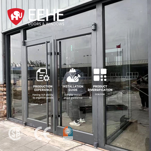 EEHE Storefront Door Modern Heavy Duty Aluminum Energy Efficient Slim Frame