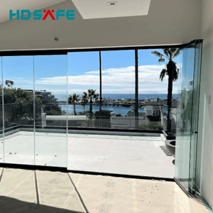 Factory Custom Slim Frame Aluminum Bifold Door Panoramic