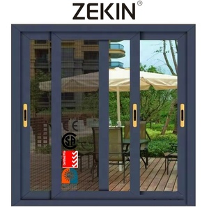 Sliding Window Hurricane Impact Proof Aluminum Energy Efficient NFRC AS2047 Glass Sliding windows