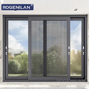 Rogenilan Waterproof Double Tempered Glass Sliding Windows
