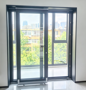 Aluminum Clad Wood Sliding Door Large Size Glass Patio Door