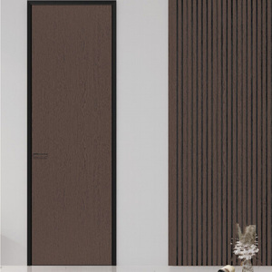 Slim Black Frame Aluminum Interior Door