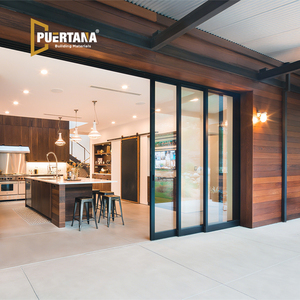 Exterior Conceal Stacking Door Sliding Patio Door Aluminium Hidden Glass Pocket Slide Doors