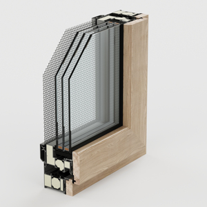 LEAWOD Wood-aluminum Composite Smart Window