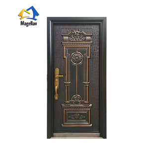 Custom Luxury Modern House Villa Exterior Door Apartment Cast Aluminum Door Security Front Entry Doors