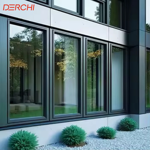 Customized Aluminum Windows Tempered Glass Hurricane Impact Tilt-turn Window NFRC AS2047 Certification