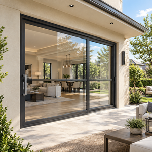 Hihaus High-End Aluminum Sliding Door Double Tempered Sliding Screen Door