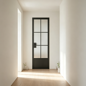 Silent Opening French Style Outward Swing Door Aluminium Glass Vintage Single Casement Door