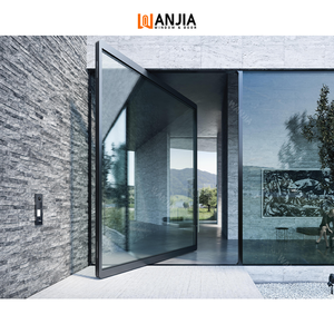 WANJIA Customized Glass Front Door Exterior Security Front Aluminum Door