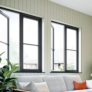 High End Powder Coated Anthracite Grey Aluminium Casement Window