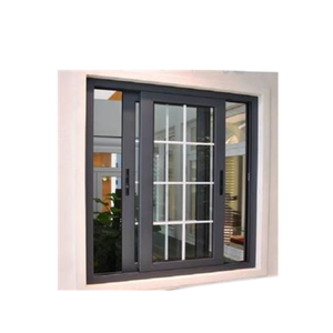 Aluminium Sliding Window Double Glazed with Inserted Blinds