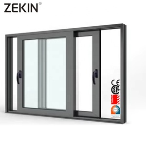 Customized Energy Efficient Sliding Window NFRC AS2047 Certification Double Glass Hurricane Impact Proof