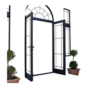 French Swing Aluminum Casement Door with Fiberglass Screen Netting