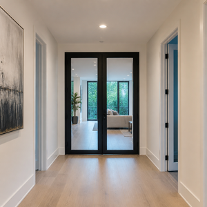 Aluminum Glass Fire-Rated Doors - Hospital, School, Office & Residential Safe Code Compliant Transparent Design