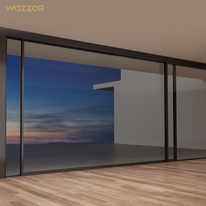 Wazzor Hurricane Rated Double Tempered Glass Sliding Door