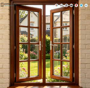 American House Project Anti-Impact Aluminium Casement Windows Soundproof