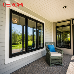Powder Coating Aluminum Frame Glass Picture Window Waterproof French Aluminium Windows and Doors Panoramic Window