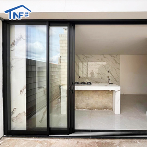 Custom Large Opening Panoramic Hurricane Impact Multi-Panel Aluminum Stacker Double Glazed Sliding Glass Doors with Fly Screen