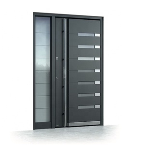 Italian Luxury Aluminum Steel Main Doors For Houses Pivoting Design