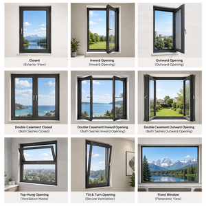 AOSTTER High Security Soundproof Casement Bay Window