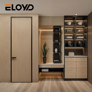 Modern Aluminum Wood Interior Fire Door