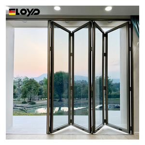 Eloyd Hot Sale Folding Accordion Steel Glass Door Sliding Aluminum Mosquito Net