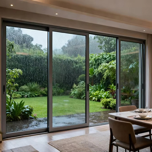 OUNA Aluminum Sliding Door Double Glazed