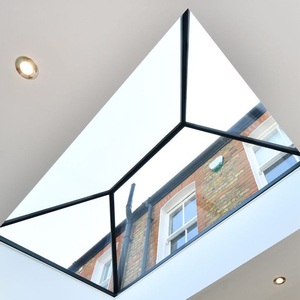 Custom Aluminum Glass Flat & Pitched Roof Skylights for Homes