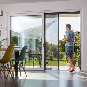 Pleated Mesh Folding Screen Doors Components