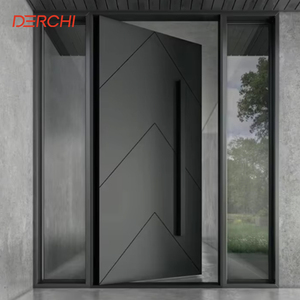 Customized Heavy Duty Residential Front Entry Doors Hurricane Impact Exterior Villa Entrance Door