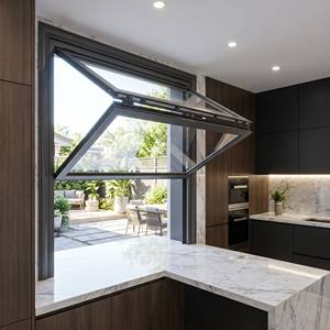 Push Pull Manual Vertical Foldable Aluminum Soundproof Modern Sliding Window for Commercial Shop Store Frontage
