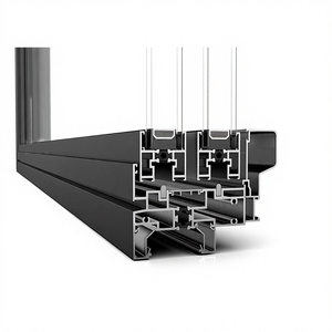Fuson Soundproof Accordion Sliding Glass Windows and Doors Thermal Break Aluminum Bi Folding