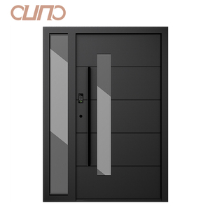 OUNA European Cast Aluminum Anti-Theft Security Exterior Brown Door Residential Design