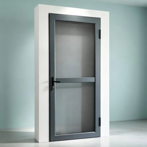High Strength Diamond Mesh Aluminum Hinged Door