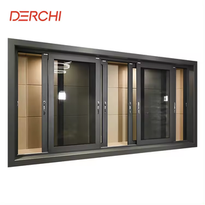 Double Tempered Glazed Aluminum Sliding Windows