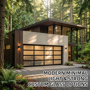 Thermal Insulated Full-view Aluminum Glass Garage Door