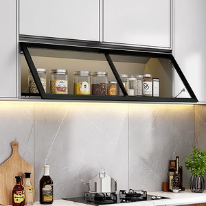 Custom Aluminum Alloy Cabinet Doors and Frames 45mm Wide for Wardrobe Kitchen Sideboard Wine Cabinet From Foshan