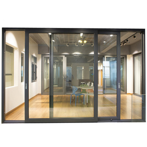 California Architectural Storefront Thermal Break Aluminum Glass Sliding Doors