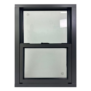 Modern High Quality Aluminum Single Hung Window with Double Glazed Glass for Residential Villa House