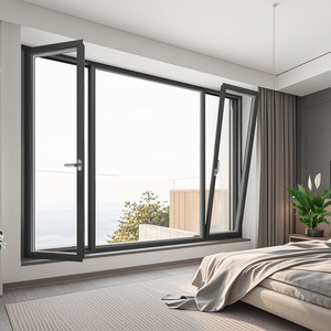 Aluminum Frame Tilt & Turn Window with Low-E Glass