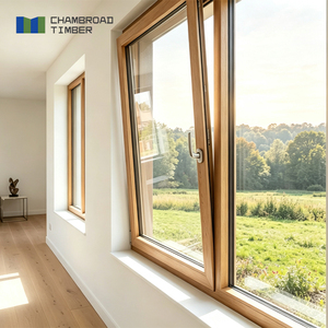 Aluminum Clad Wood Windows Triple Glazed Low-E Glass PHI Certified Energy Star Rated Soundproof for Living Room